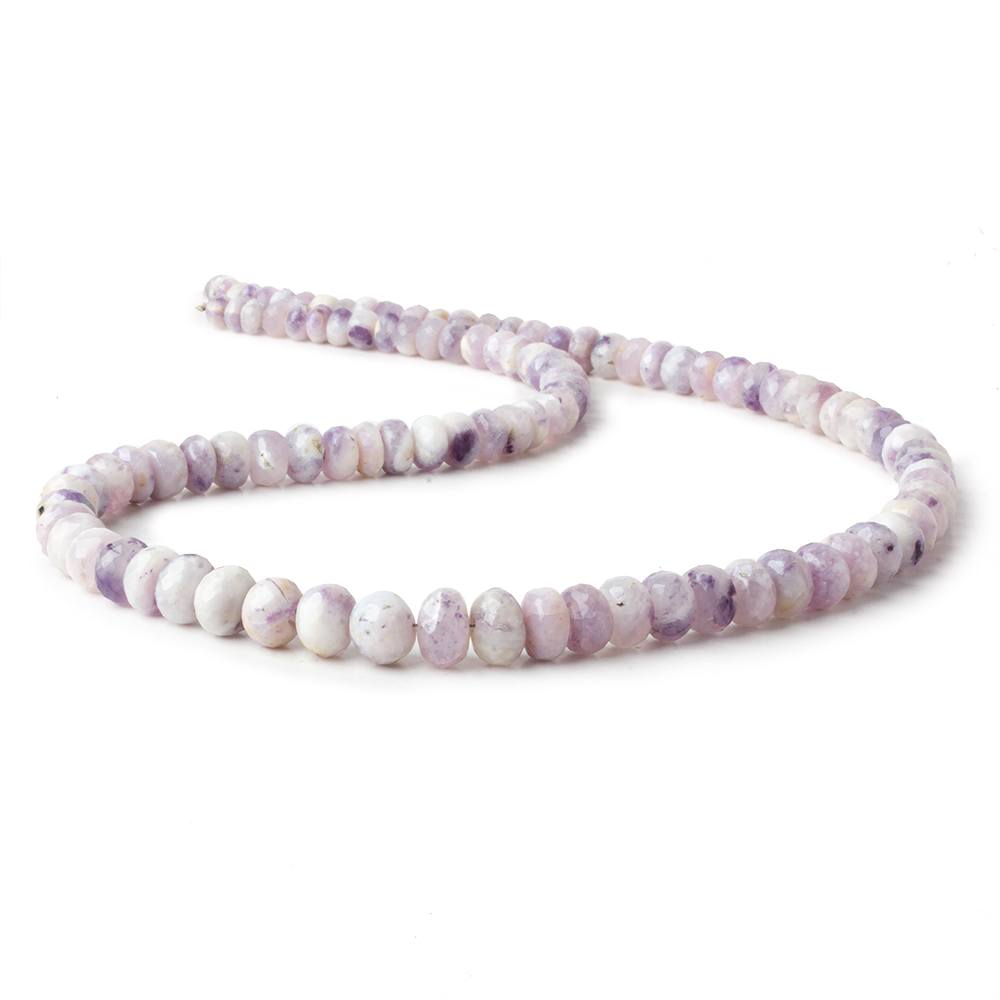 4.5mm - 8.5mm Morado Purple Opal faceted rondelles 18 inch 100 beads (ONLINE ORDER ONLY)