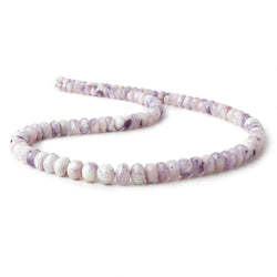 4.5mm - 8.5mm Morado Purple Opal faceted rondelles 18 inch 100 beads (ONLINE ORDER ONLY)