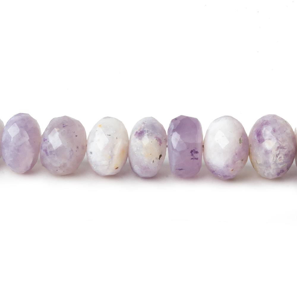4.5mm - 8.5mm Morado Purple Opal faceted rondelles 18 inch 100 beads (ONLINE ORDER ONLY)