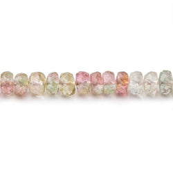 4.5mm Afghani Tourmaline Faceted Rondelle Beads 14 inch 136 pieces (ONLINE ORDER ONLY)