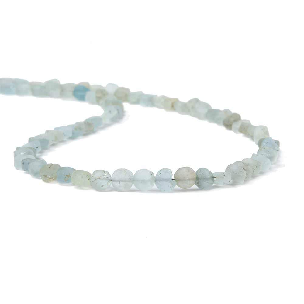 4.5mm Frosted Multi Beryl plain coin beads 12.5 inch 75 pieces (ONLINE ORDER ONLY)