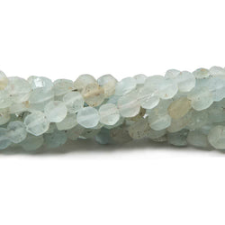 4.5mm Frosted Multi Beryl plain coin beads 12.5 inch 75 pieces (ONLINE ORDER ONLY)
