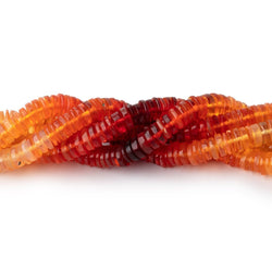 4.5mm Multi Color Fire Opal plain heishi beads 15 inch 305 pieces (ONLINE ORDER ONLY)