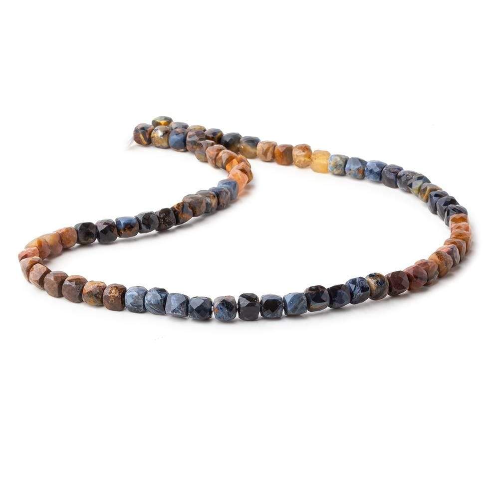 4.5mm Pietersite Micro Faceted Cubes 12 inch 71 beads A (ONLINE ORDER ONLY)