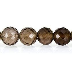 4.5mm Smoky Quartz Faceted Round Beads 13.25 inch 88 pieces (ONLINE ORDER ONLY)