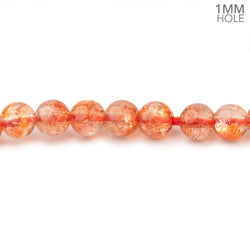 4.5mm Sunstone Plain Round Beads 21 inch 126 pieces AAA 1mm hole (ONLINE ORDER ONLY)