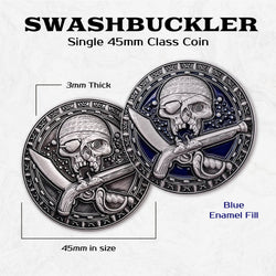 Swashbuckler - Single 45mm Class Coins (ONLINE ORDER ONLY)