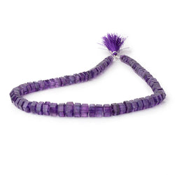 4.5x6.5-7.5x11mm Amethyst Faceted Hexagon Beads 17 inch 82 pieces AA (ONLINE ORDER ONLY)