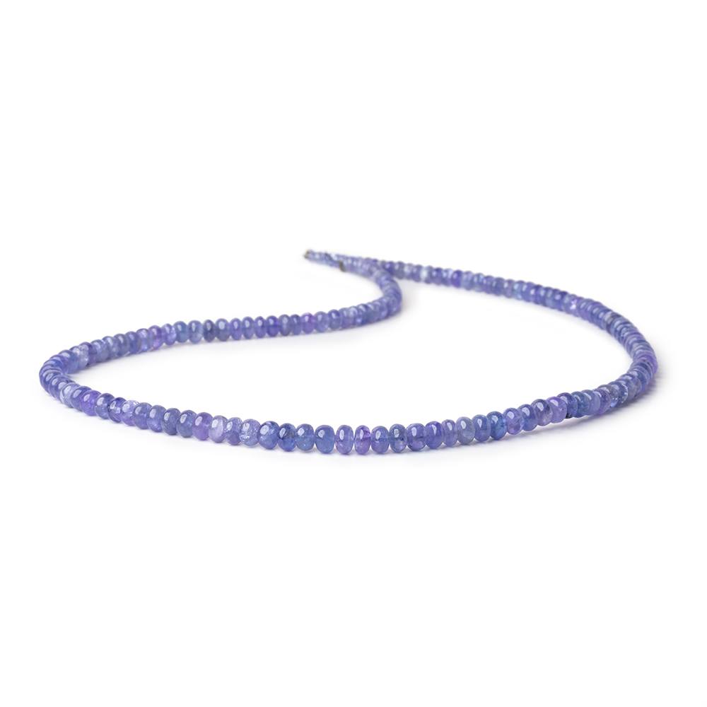 3-5mm Tanzanite Plain Rondelle Beads 15.5 inch 145 pieces A (ONLINE ORDER ONLY)
