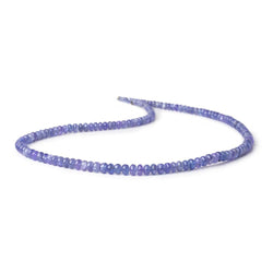 3-5mm Tanzanite Plain Rondelle Beads 15.5 inch 145 pieces A (ONLINE ORDER ONLY)