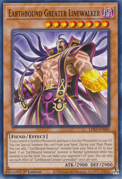 Earthbound Greater Linewalker [LDS3-EN049] Common (ONLINE ORDER ONLY)