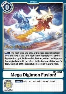 Mega Digimon Fusion! [BT5-109] [Battle of Omni Pre-Release Promos] (ONLINE ORDER ONLY)