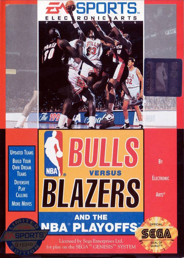 Bulls Vs Blazers and the NBA Playoffs (Sega Genesis) (ONLINE ORDER ONLY)