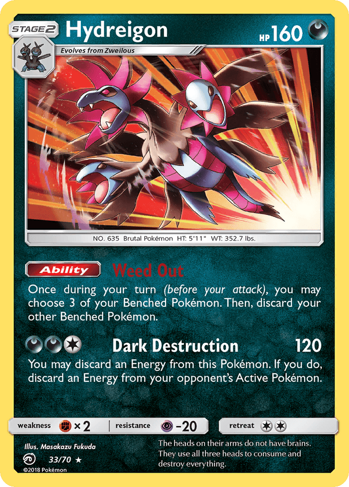 Hydreigon (33/70) [Sun & Moon: Dragon Majesty] (Online Only)
