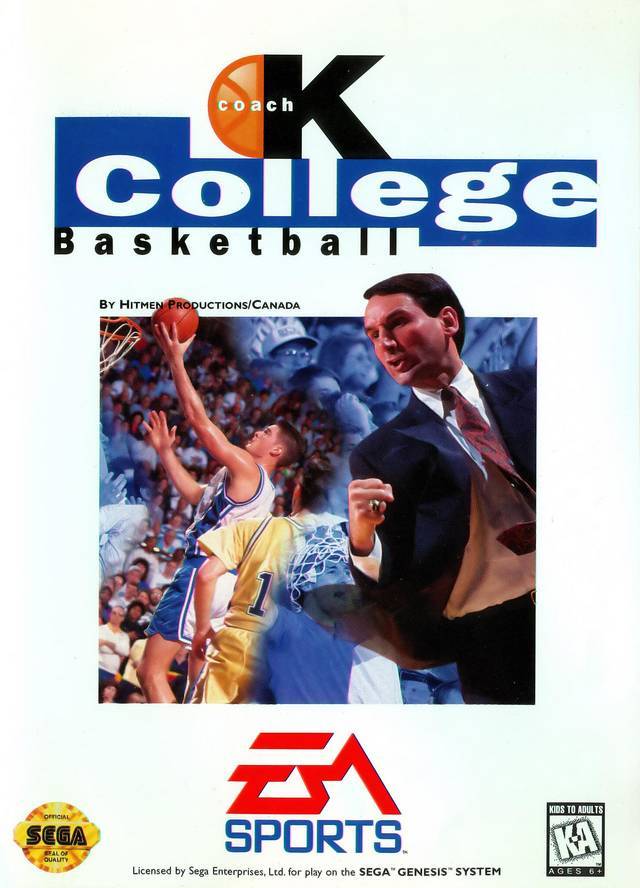 Coach K College Basketball (Sega Genesis) (ONLINE ORDER ONLY)