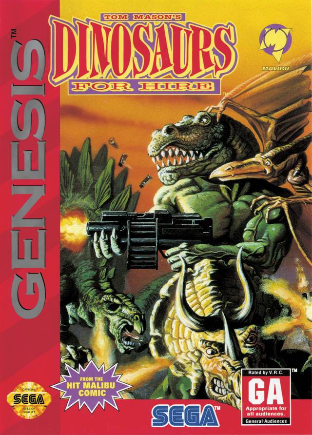 Tom Mason's Dinosaurs For Hire (Sega Genesis) (ONLINE ORDER ONLY)