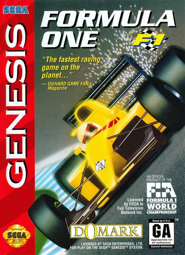 Formula One- F1 (Sega Genesis) (ONLINE ORDER ONLY)