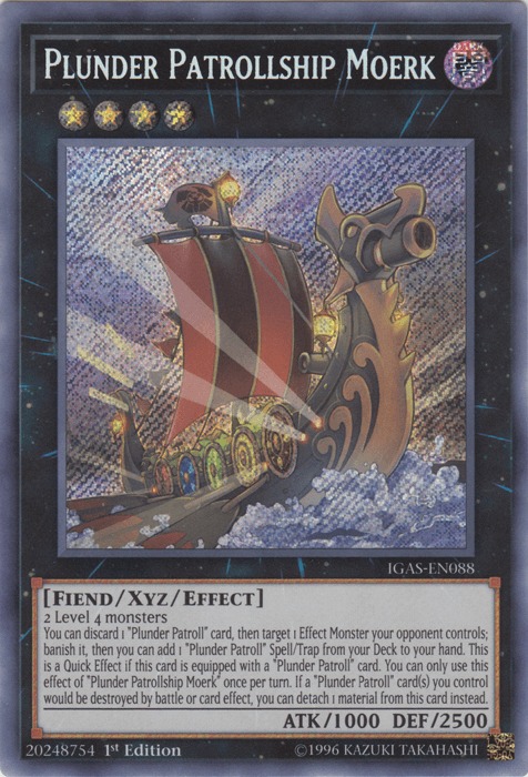 Plunder Patrollship Moerk [IGAS-EN088] Secret Rare (ONLINE ORDER ONLY)