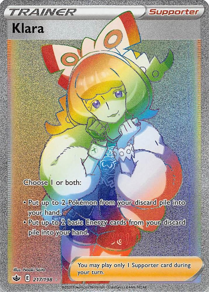 Klara (217/198) [Sword & Shield: Chilling Reign] (Online Only)