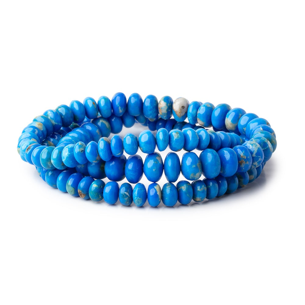 4-7mm Ceruleite Plain Rondelle Beads 18 inch 132 pieces AAA (ONLINE ORDER ONLY)