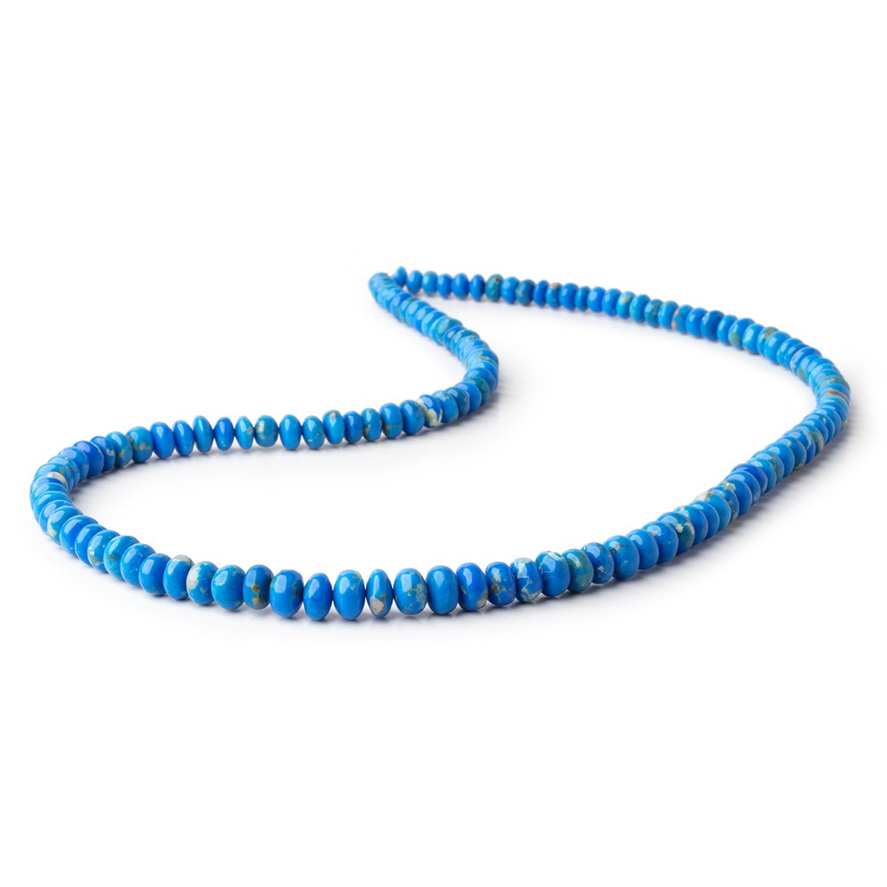 4-7mm Ceruleite Plain Rondelle Beads 18 inch 132 pieces AAA (ONLINE ORDER ONLY)