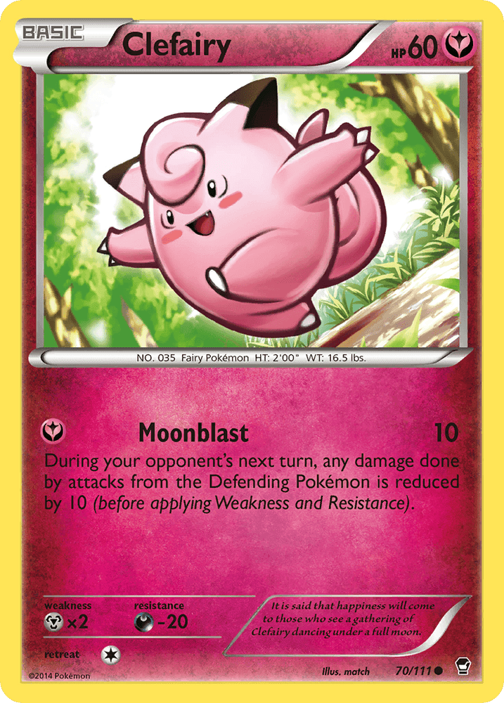 Clefairy (70/111) [XY: Furious Fists] (Online Only)