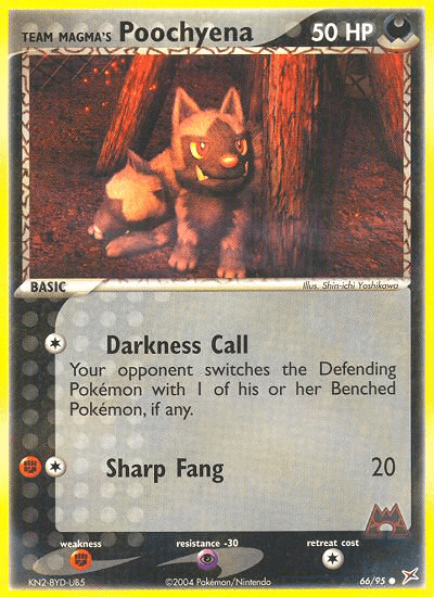 Team Magma's Poochyena (66/95) [EX: Team Magma vs Team Aqua] (Online Only)