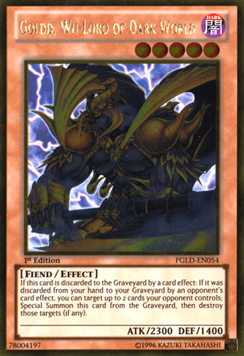 Goldd, Wu-Lord of Dark World [PGLD-EN054] Gold Rare (ONLINE ORDER ONLY)