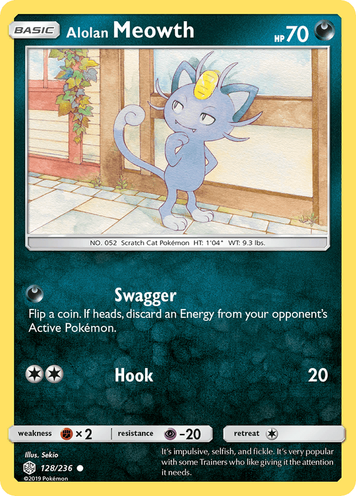 Alolan Meowth (128/236) [Sun & Moon: Cosmic Eclipse] (Online Only)