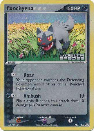 Poochyena (79/113) (Stamped) [EX: Delta Species] (Online Only)