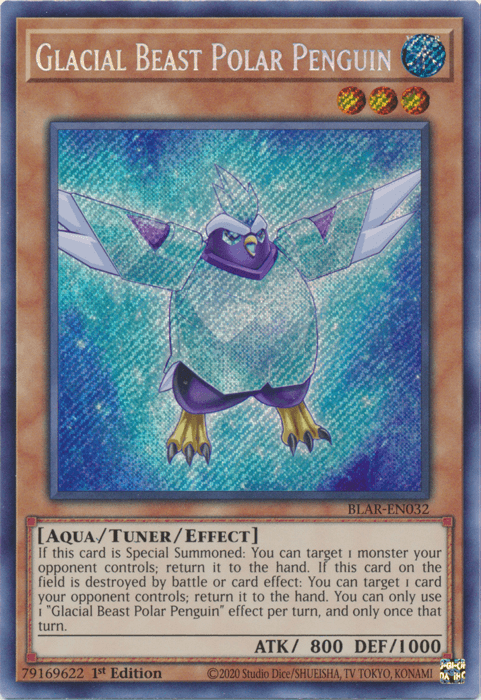 Glacial Beast Polar Penguin [BLAR-EN032] Secret Rare (ONLINE ORDER ONLY)
