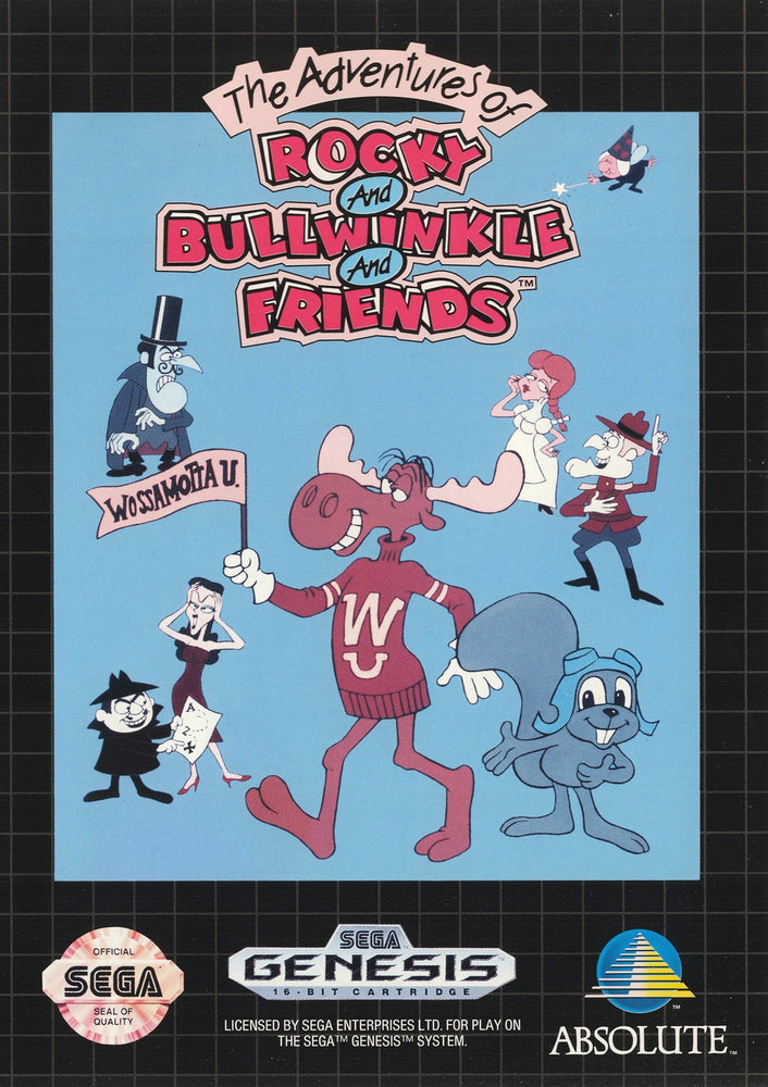 The Adventures of Rocky and Bullwinkle and Friends (Sega Genesis) (ONLINE ORDER ONLY)
