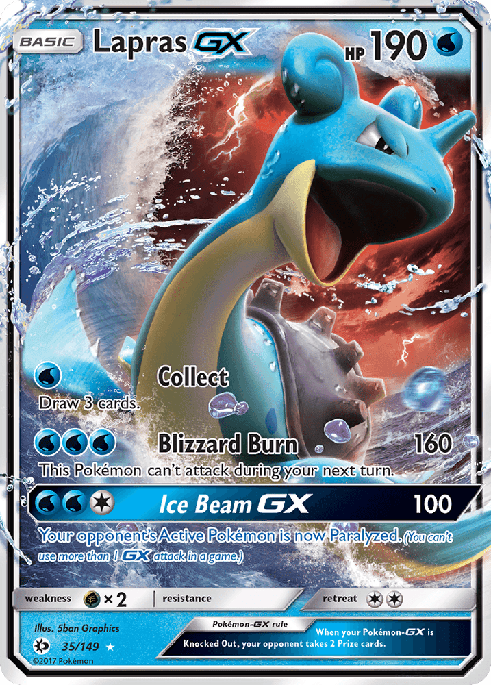 Lapras GX (35/149) [Sun & Moon: Base Set] (Online Only)