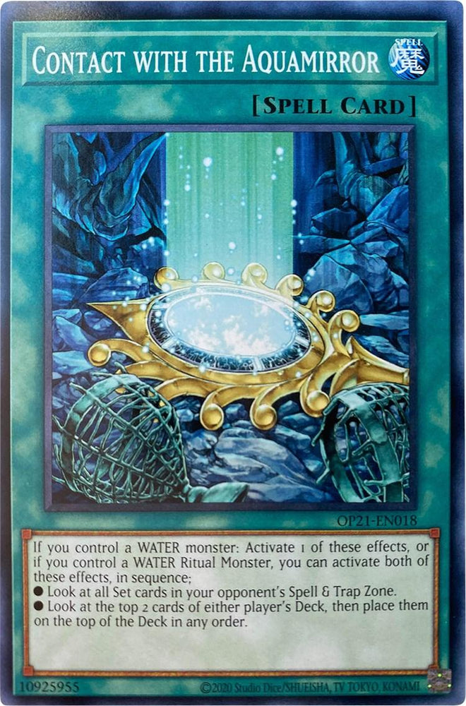 Contact with the Aquamirror [OP21-EN018] Common (ONLINE ORDER ONLY)
