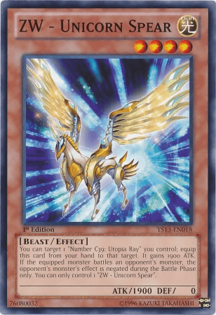 ZW - Unicorn Spear [YS13-EN018] Common (ONLINE ORDER ONLY)