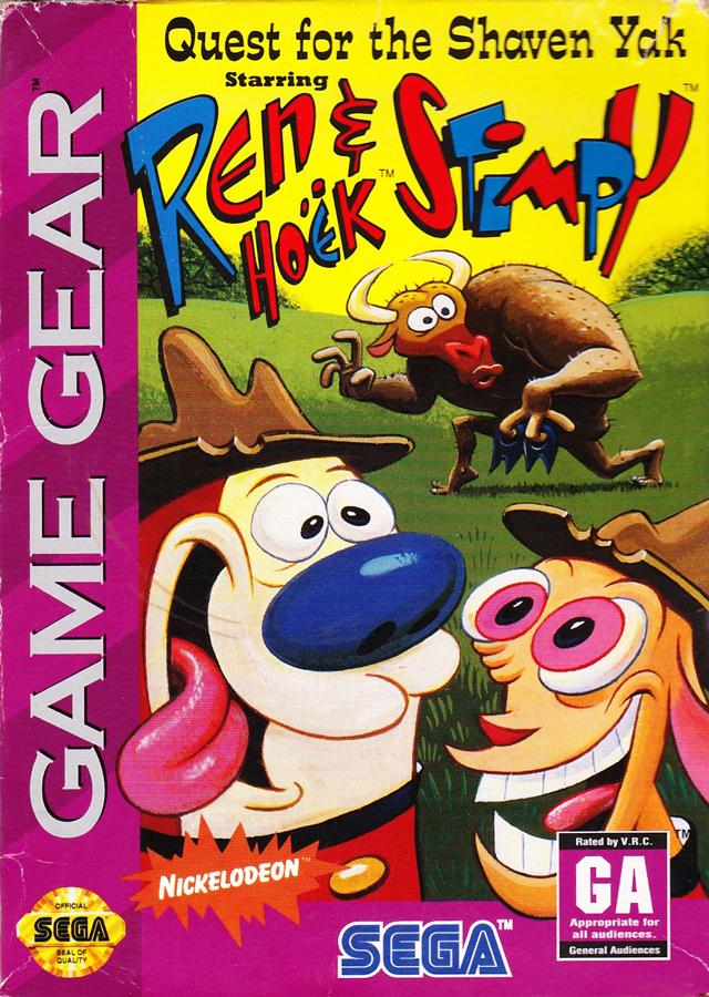 Ren and Stimpy Quest for the Shaven Yak (Sega Game Gear) (ONLINE ORDER ONLY)