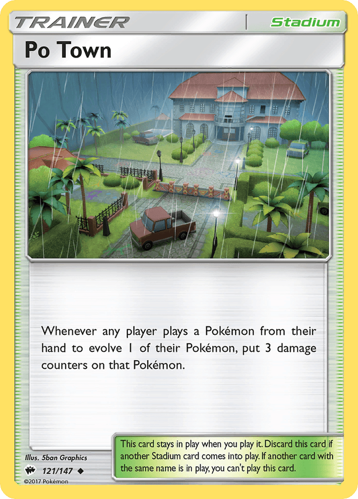 Po Town (121/147) [Sun & Moon: Burning Shadows] (Online Only)
