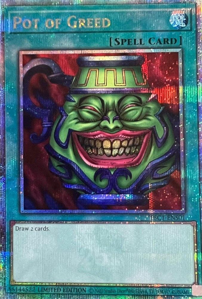 Pot of Greed [TBC1-ENS01] Secret Rare (ONLINE ORDER ONLY)