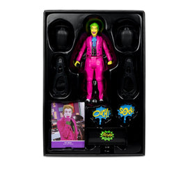 DC Retro The Joker Batman: Classic TV Series Black Light Gold Label 6-Inch Action Figure - Entertainment Earth Exclusive (Online Order Only)
