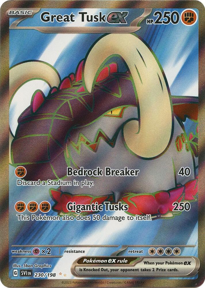 Great Tusk ex (230/198) [Scarlet & Violet: Base Set] (Online Only)