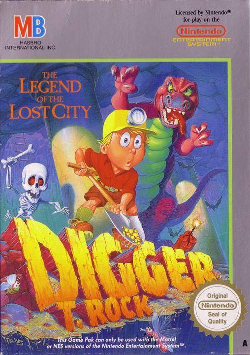 Digger T. Rock: The Legend of the Lost City (Nintendo NES) (Online Only)