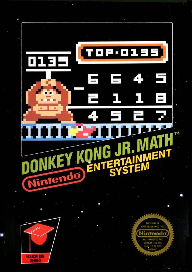 Donkey Kong Jr. Math (3 Screw Variant) (Nintendo NES) (Online Order Only)