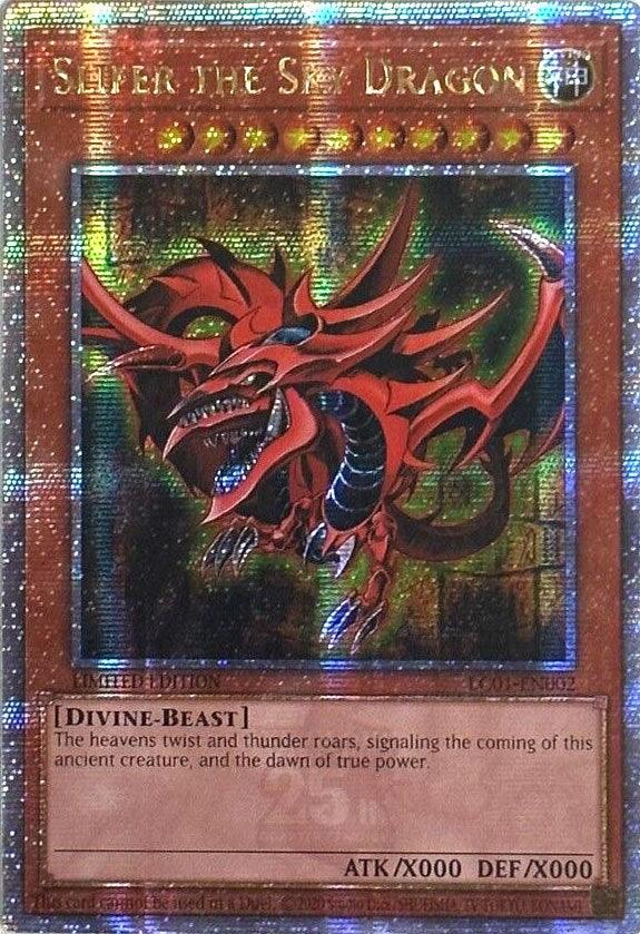Slifer the Sky Dragon (25th Anniversary) [LC01-EN002] Quarter Century Secret Rare (ONLINE ORDER ONLY)