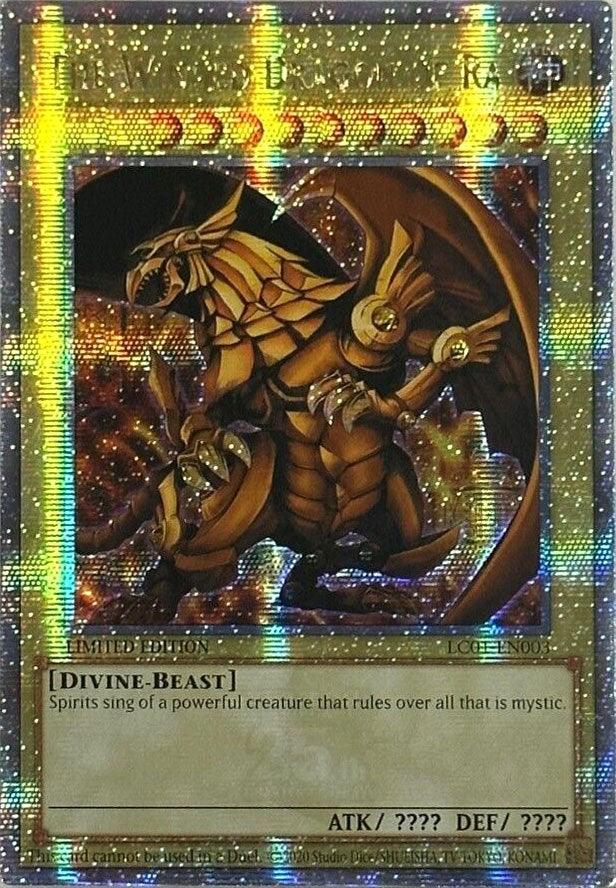 The Winged Dragon of Ra (25th Anniversary) [LC01-EN003] Quarter Century Secret Rare (ONLINE ORDER ONLY)