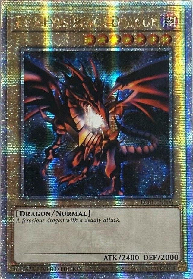 Red-Eyes Black Dragon (25th Anniversary) [LC01-EN006] Quarter Century Secret Rare (ONLINE ORDER ONLY)