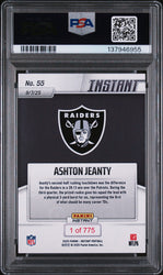 Graded 2025 Panini Instant Ashton Jeanty #55 Rookie RC Football Card PSA 10 Gem Mint
