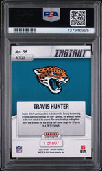 Graded 2025 Panini Instant Travis Hunter #58 Rookie RC Football Card PSA 10 Gem Mint