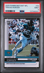 Graded 2025 Panini Instant Travis Hunter #58 Rookie RC Football Card PSA 9 Mint