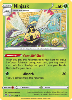 Ninjask (014/185) [Sword & Shield: Vivid Voltage] (Online Only)