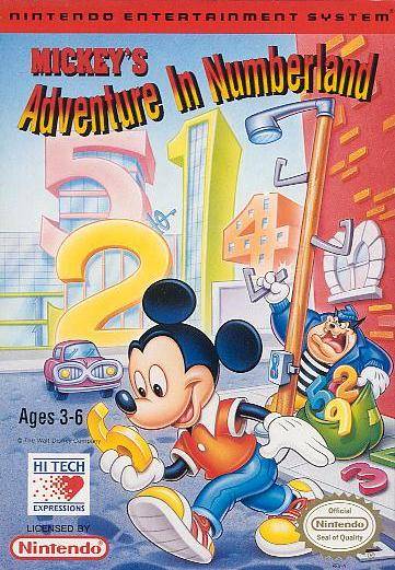 Mickey's Adventure in Numberland (Nintendo NES) (Online Order Only)